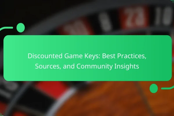 Discounted Game Keys: Best Practices, Sources, and Community Insights