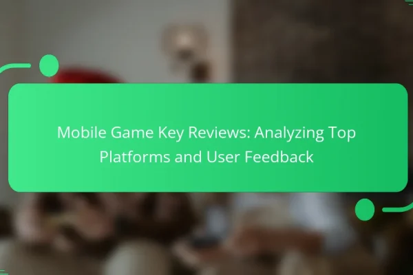 Mobile Game Key Reviews: Analyzing Top Platforms and User Feedback