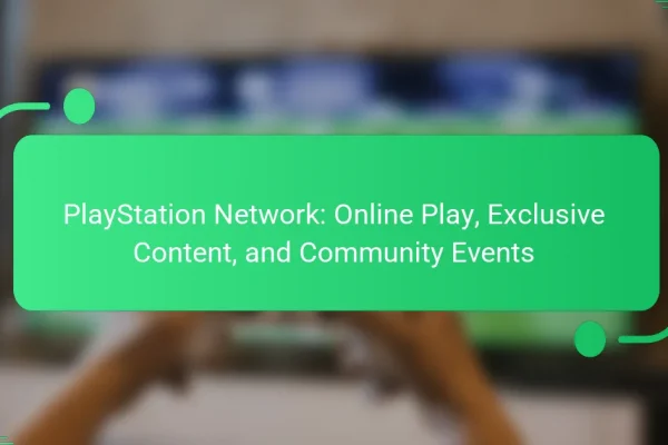 PlayStation Network: Online Play, Exclusive Content, and Community Events