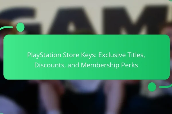 PlayStation Store Keys: Exclusive Titles, Discounts, and Membership Perks